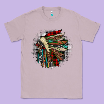 Indian Headdress Classic Tee Designed By Jahusdesignshop