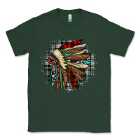Sports Green indian headdress Classic Tee - JahusDesignShop