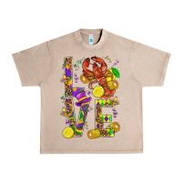French Oak Love Crawfish Mardi Gras Urban Heavy Tee - BundleAndBundleShop