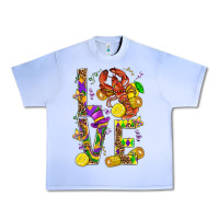 Grape Ice Love Crawfish Mardi Gras Urban Heavy Tee - BundleAndBundleShop