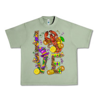 Oil Green Love Crawfish Mardi Gras Urban Heavy Tee - BundleAndBundleShop