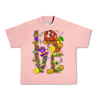 Salmon Love Crawfish Mardi Gras Urban Heavy Tee - BundleAndBundleShop