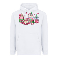 White valentines day coffee cups Heavyweight Hoodie - OliviaCreatesArt