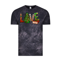 Cloud Black Love Christmas tree cake Vintage Tee - NancyCooperArtShop