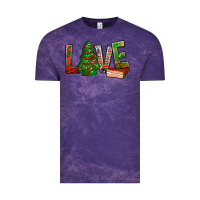 Cloud Purple Love Christmas tree cake Vintage Tee - NancyCooperArtShop