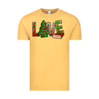 Vintage Mustard Love Christmas tree cake Vintage Tee - NancyCooperArtShop