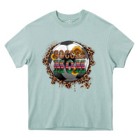 Arona soccer mom with serape and leopard Heavy Core Tee - Artiststas