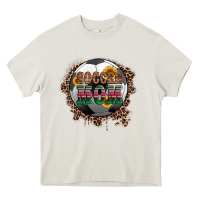Soccer Mom With Serape And Leopard Heavy Core Tee | Teevron
