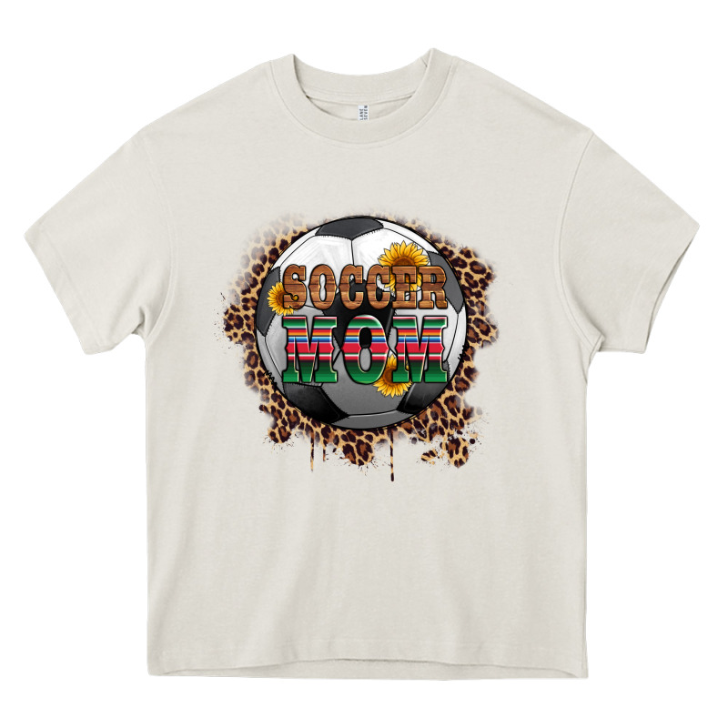 Soccer Mom With Serape And Leopard Heavy Core Tee by Artiststas | Teevron