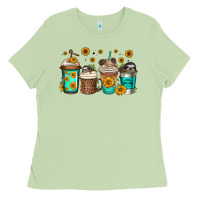 Matcha sloth coffee cups Ladies Tee - Jasminsmagicworld