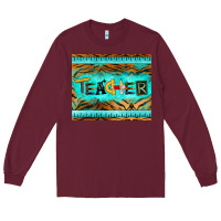 Burgundy teacher mousepad Long Sleeve Tee - BarkalooDesign