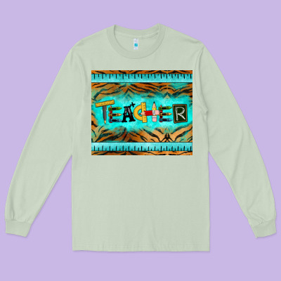 Teacher Mousepad Long Sleeve Tee Designed By Barkaloodesign