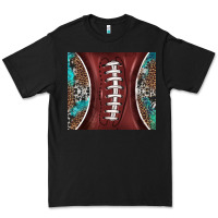 Black western pattern and american football Premium Tee - BarkalooDesign