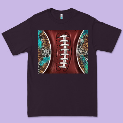 Western Pattern And American Football Premium Tee Designed By Barkaloodesign