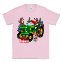 Bubblegum Pink farm tractor christmas Classic Tee - MaliasSmallBusiness