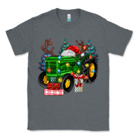 Charcoal Heather farm tractor christmas Classic Tee - MaliasSmallBusiness