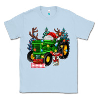 Dusty Blue farm tractor christmas Classic Tee - MaliasSmallBusiness