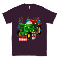 Plum farm tractor christmas Classic Tee - MaliasSmallBusiness
