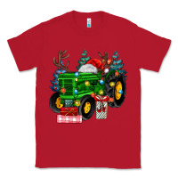 Red farm tractor christmas Classic Tee - MaliasSmallBusiness