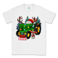 White farm tractor christmas Classic Tee - MaliasSmallBusiness