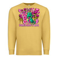 Antique Gold My first Valentine's Day Dragon Premium Sweatshirt - FaDigitalArtStudio