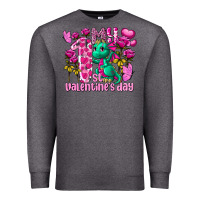 Charcoal Heather My first Valentine's Day Dragon Premium Sweatshirt - FaDigitalArtStudio