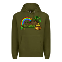 Army Green kentucky map st.patricks Premium Hoodie - CowGirlArtShop