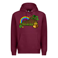 Burgundy kentucky map st.patricks Premium Hoodie - CowGirlArtShop