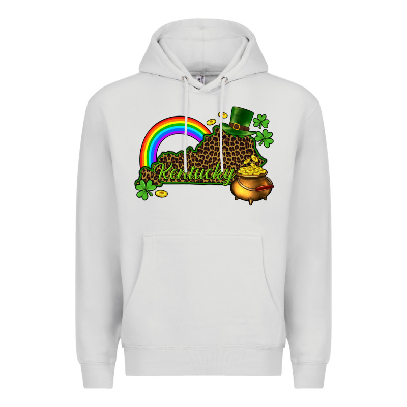 Kentucky Map St.patricks Premium Hoodie by CowGirlArtShop | Teevron