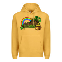 Mustard kentucky map st.patricks Premium Hoodie - CowGirlArtShop