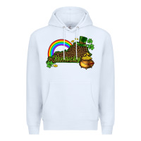 White kentucky map st.patricks Premium Hoodie - CowGirlArtShop