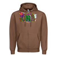 Chestnut cna mardi gras Zipper Hoodie - CowGirlArtShop