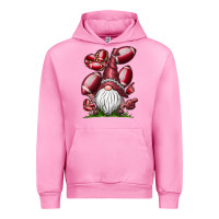 Fuchsia Pink American Football Gnome Urban Hoodie - CowhideDigitalArt