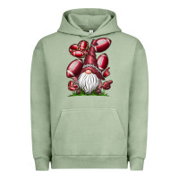 Pigment Oil Green American Football Gnome Urban Hoodie - CowhideDigitalArt
