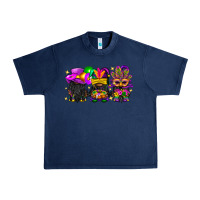 Navy Mardi Gras afro gnomies Urban Heavy Tee - BundleAndBundleShop