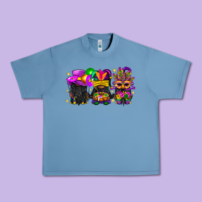 Mardi Gras Afro Gnomies Urban Heavy Tee Designed By Bundleandbundleshop
