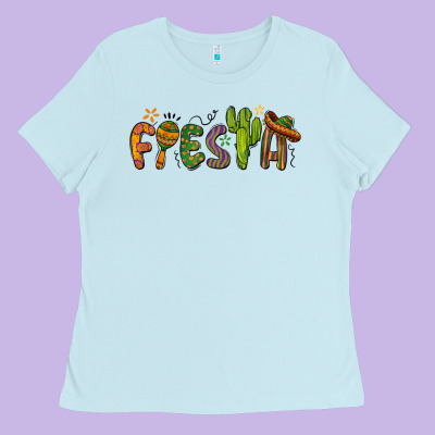 Fiesta Cinco De Mayo Ladies Tee Designed By Barkaloodesign