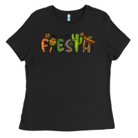 Black fiesta cinco de mayo Ladies Tee - BarkalooDesign
