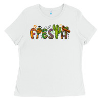 White fiesta cinco de mayo Ladies Tee - BarkalooDesign