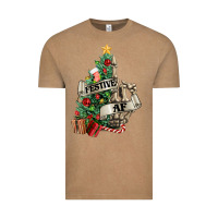 Vintage Coffee Festive af Christmas middle finger Vintage Tee - NancyCooperArtShop