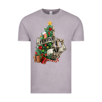 Vintage Zinc Festive af Christmas middle finger Vintage Tee - NancyCooperArtShop