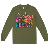 Army Green nail hustler Long Sleeve Tee - Jasminsmagicworld