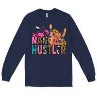 Navy nail hustler Long Sleeve Tee - Jasminsmagicworld