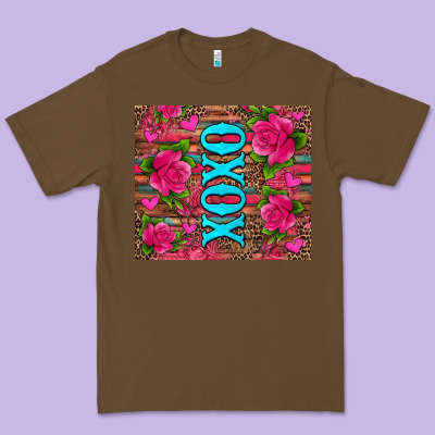 Xoxo Valentine's Day Pink Roses And Hearts Premium Tee Designed By Jasminsmagicworld