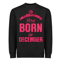 Black LEGENDS ARE BORN İN DECEMBER Heavyweight Sweatshirt - Bettercallsaul