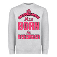 Heather Grey LEGENDS ARE BORN İN DECEMBER Heavyweight Sweatshirt - Bettercallsaul