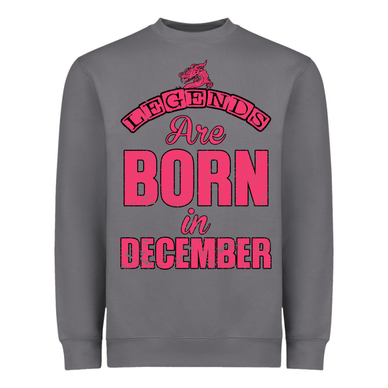 Legends Are Born İn December Heavyweight Sweatshirt by Bettercallsaul | Teevron