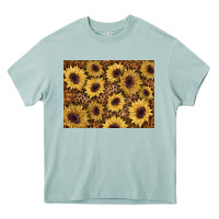 Arona sunflower leopard background 3200x2400 Heavy Core Tee - AdoDesignShop