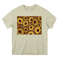 Mossy sunflower leopard background 3200x2400 Heavy Core Tee - AdoDesignShop