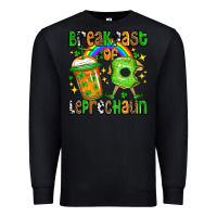Black St. Patrick's Breakfast of leprechaun Premium Sweatshirt - OliviaCreatesArt